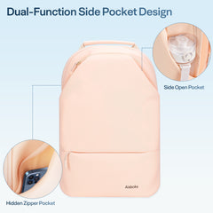 Laptop Backpack 15.6 Inch, Durable Laptop Bag,Lightweight Travel Laptop Backpack,Water-Resistant,Carry On Anti-Theft Backpack,Blush Beige