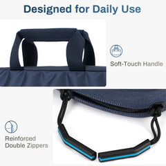 Aisboks 15.6-16 Inch Laptop Bag for Men&Women,Navy Blue Laptop Sleeve 14'' with Handle,Water-Resistant Shockproof Computer Case with  HP, Dell, Acer MacBook Notebook