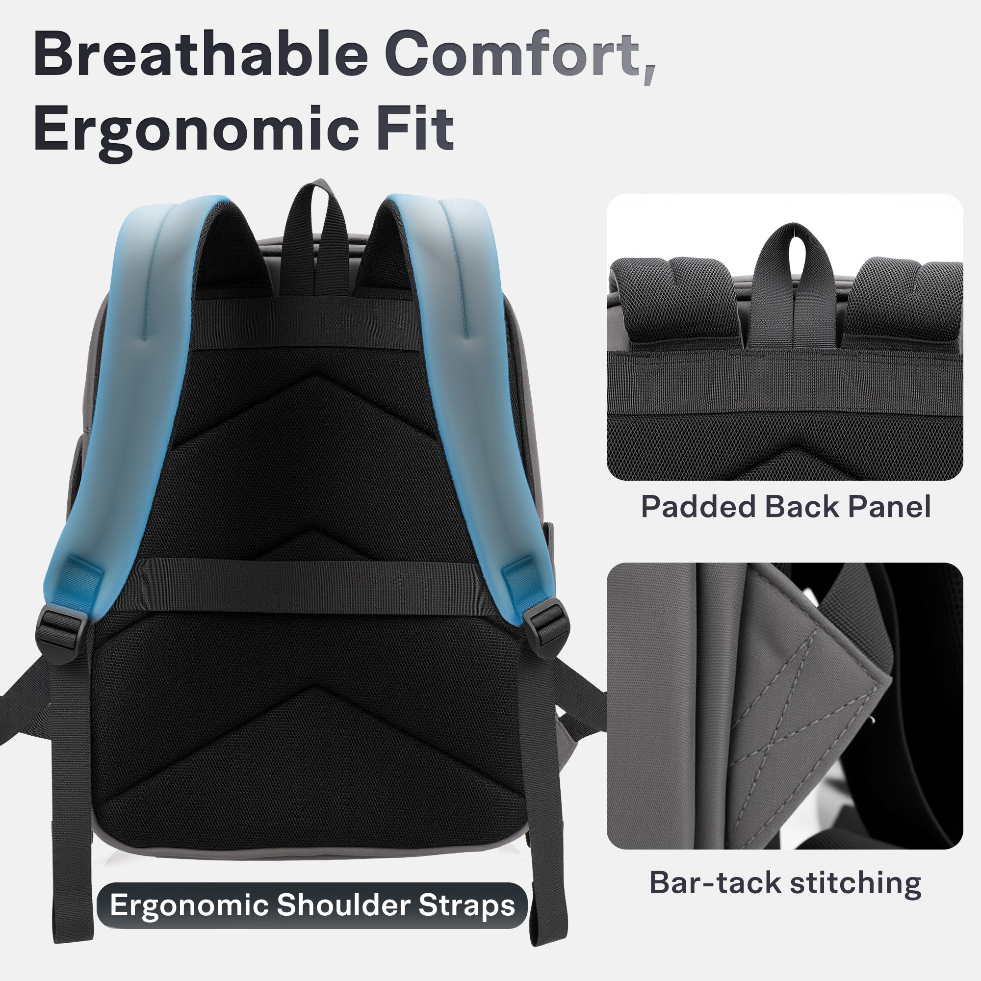 backpack to fit 13 laptop Travel Laptop Backpack with USB Charging Port-30L Luggage Bag for 13-1 – Aisboks