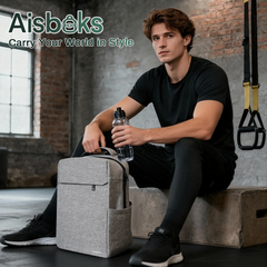 Durable 16''Laptop Backpack for Men and Women,Anti-Theft Travel Backpack,Slim College Backpack,Water-Resistant Carry On Backpack with Back Hidden Pockets,Gray