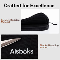 Zipper Laptop Bag 13''-17.3'', Laptop Sleeve 15.6'',Water-Resistant Laptop Case,Wear Resistance Shockproof Soft Padded Cover Carrying Computer Bag, Black